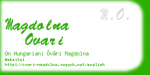 magdolna ovari business card